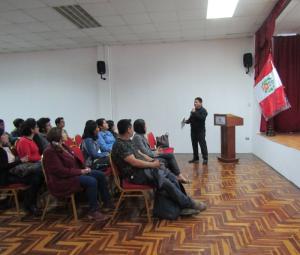 Conferencia en la Universidad Simon Bolivar, Lima